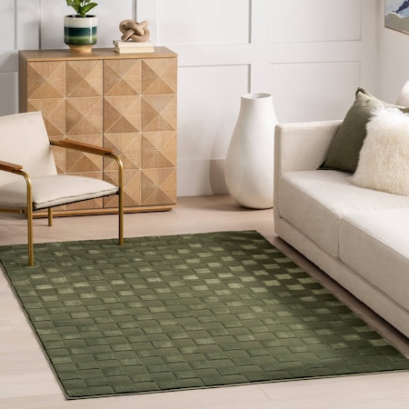 Nuloom Alaiya Checkered Machine Washable Area Rug 6ft MEGR05A-R606